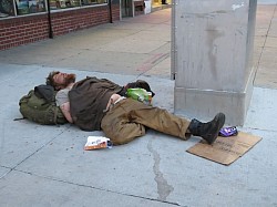 No where to sleep
