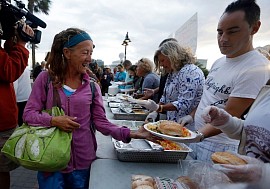 Food for the homeless people